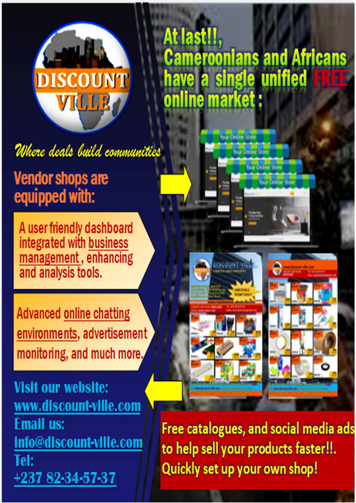 Introducing Discount-ville's New Affiliate Marketing Program: Your Gateway to Online Business Success for Africans Abroad!