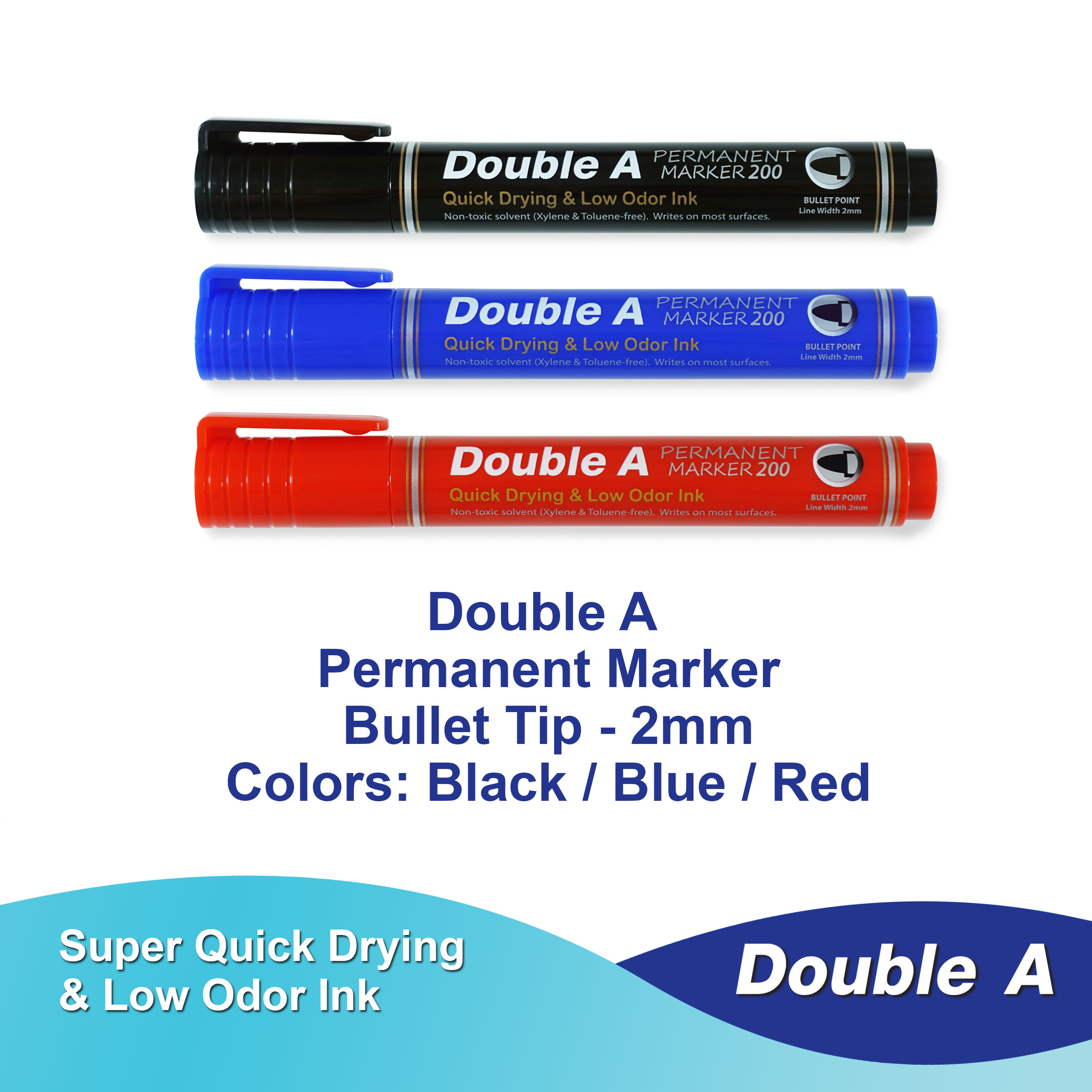 DOUBLE A PERMANENT MARKERS